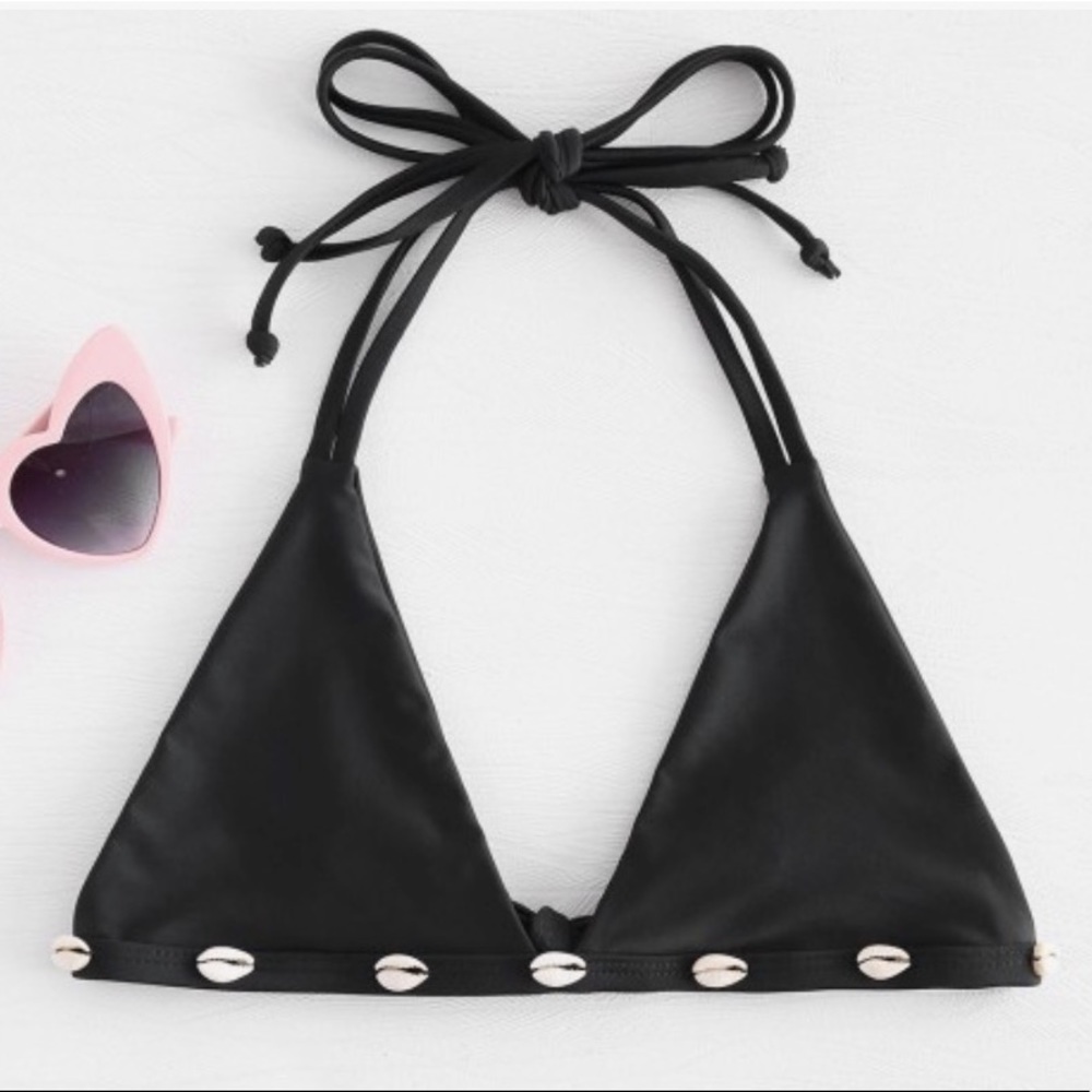 ZAFUL Cowrie Shelled Bikini Top